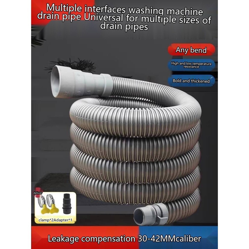 Washing Machine Drain Hose Extension Pipe Connector Interface Adapter ...