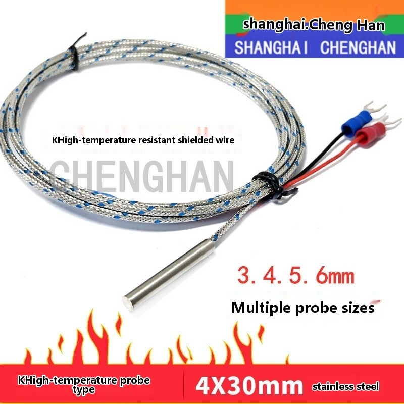 4 * 30mm K-type thermocouple control measurement line temperature ...