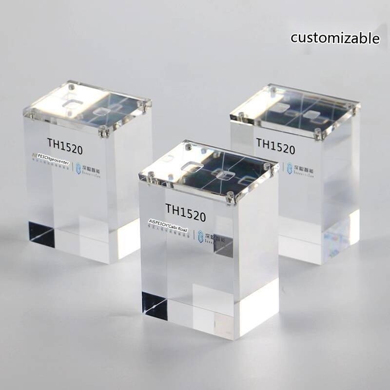 Acrylic Thickened Base Desktop Chip Wafer Display Stand Inclined ...