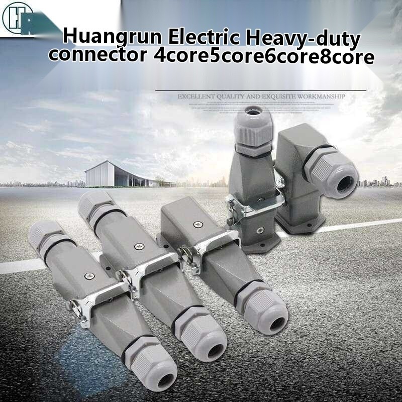 Heavy duty connector rectangular aviation plug socket male pair hot ...