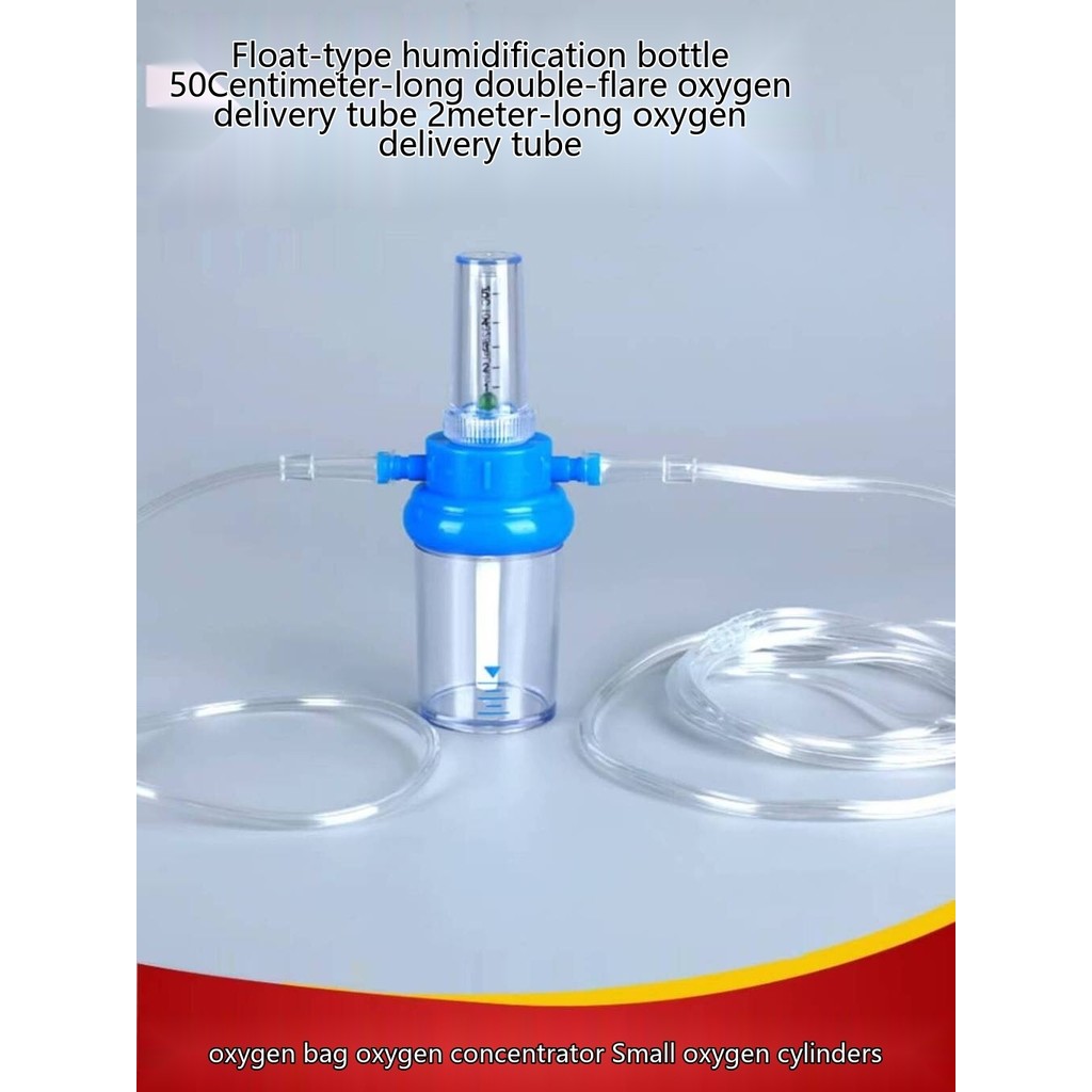 Oxygen Humidification Bottle Small Oxygen Tank Flow Meter Humidifier ...