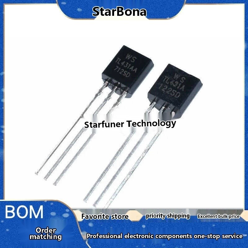 50x TL431A Shunt-Regler – Einstellbar 2,5–40 V, Produktbild-Vorschau 5