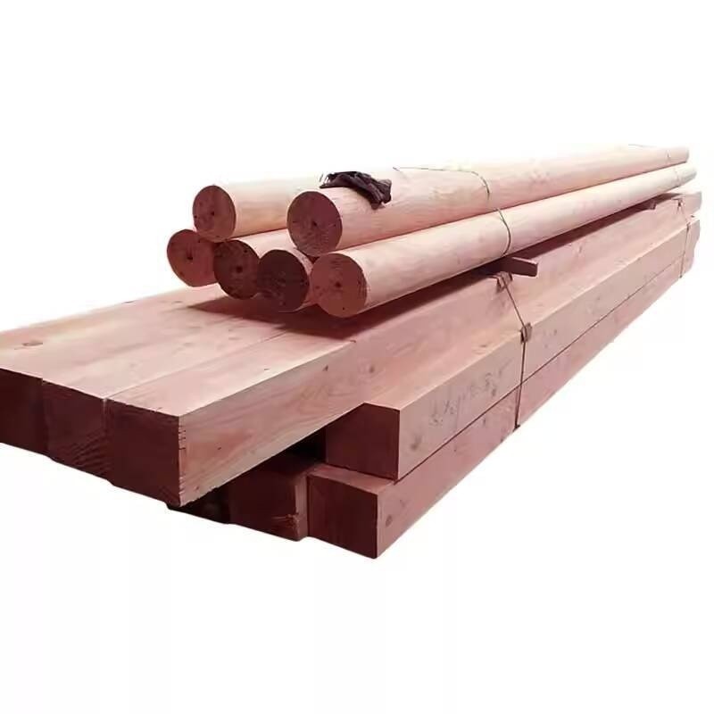 COD Douglas Fir Round C-Pillar Solid Wood Pavilion Hemlock Pine House ...