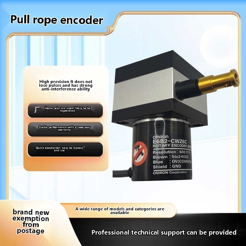 Pulling rope encoder Omron E6B2/1000 displacement sensor, wire box oil ...