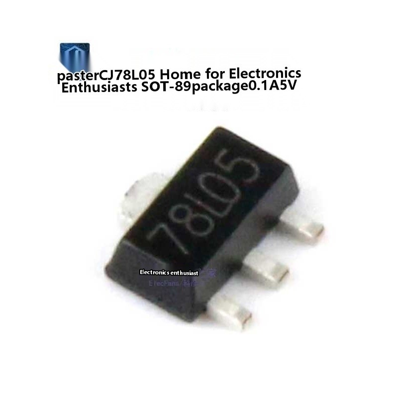 10 pieces CJ78L05 SMD SOT-89 0.1A 5V Three-terminal Voltage Regulator ...