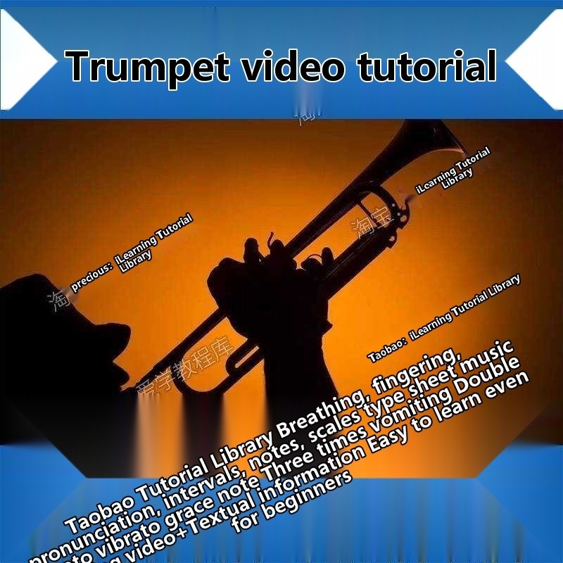 Novice beginners with zero foundation, self-learning trumpet playing ...