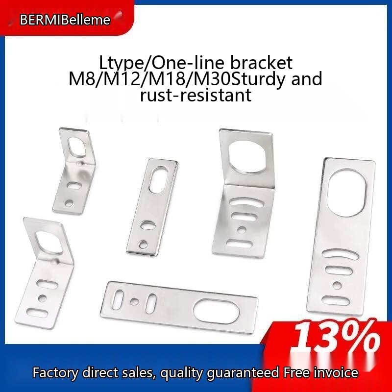 Proximity Switch Bracket M8 M12 M18 M30 L-Type Sensor Photoelectric ...