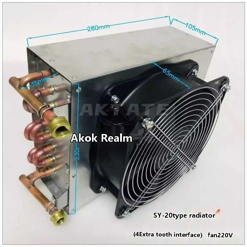 Engraving Recirculating Radiator Spindle Motor Pump Condenser Air ...