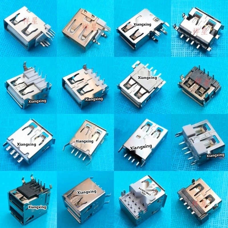 USB female socket USB connector A female single-layer/double-layer/side ...