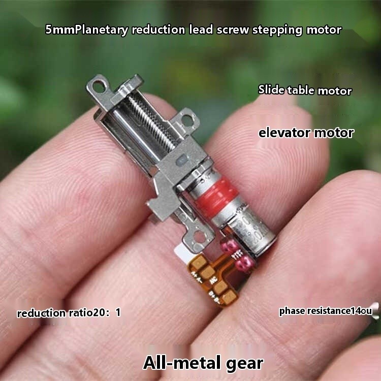 All metal micro screw sliding table stepper motor precision 5mm ...