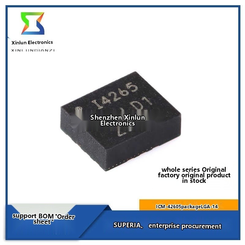 Original ICM-42605 LGA-14 patch 6-axis MEMS motion sensor chip ICM42605 ...