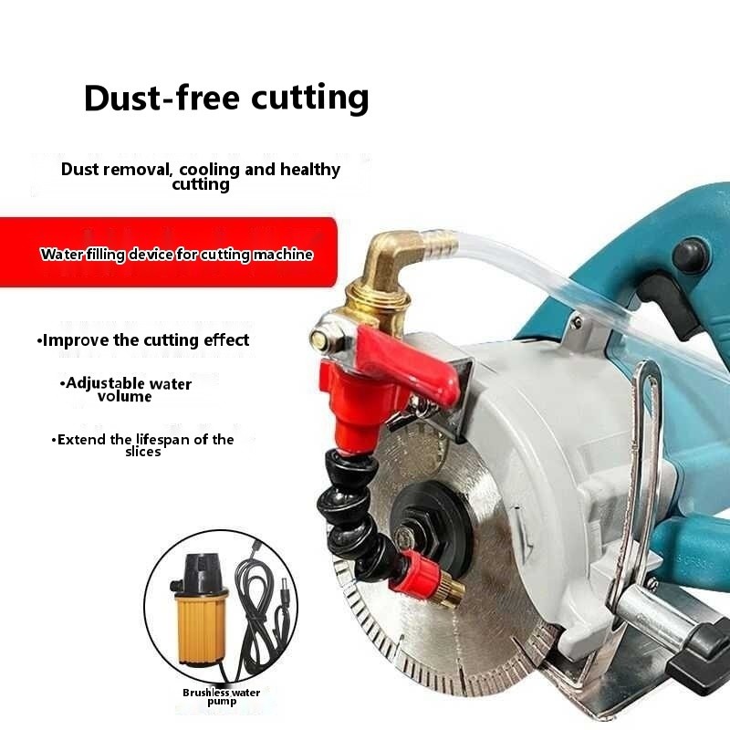 Cutting prevention cooling device using water spray dust removal ...