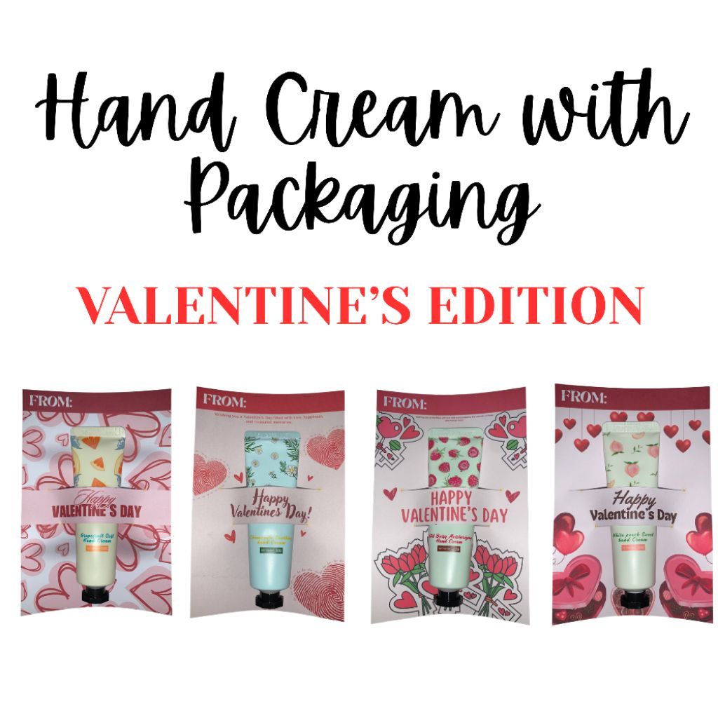 Handcream with Packaging (Christmas, New Year & Valentine's design ...