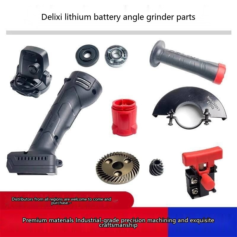 Original Delixi Lithium Electric Angle Grinder Shell Handle Gear ...
