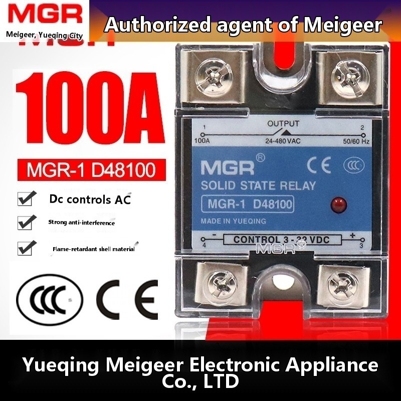 Megger SSR single-phase solid-state relay DC control AC 220V MGR-1 ...