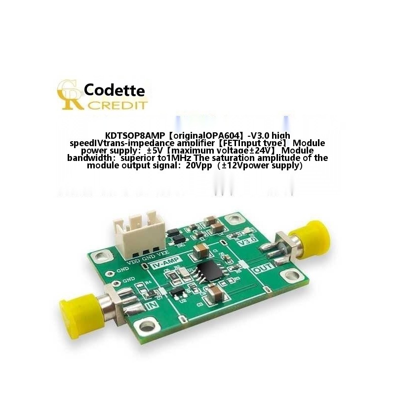 OPA604 transimpedance module IV-FET/APD \ PIN high-speed optoelectronic ...