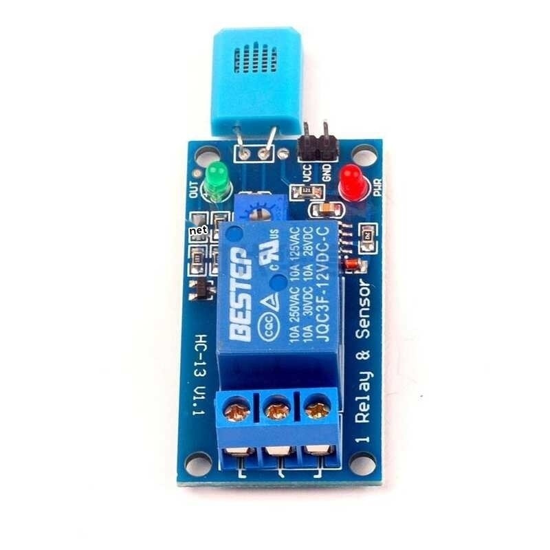 12v blue sensing head humidity sensitive switch relay module humidity ...