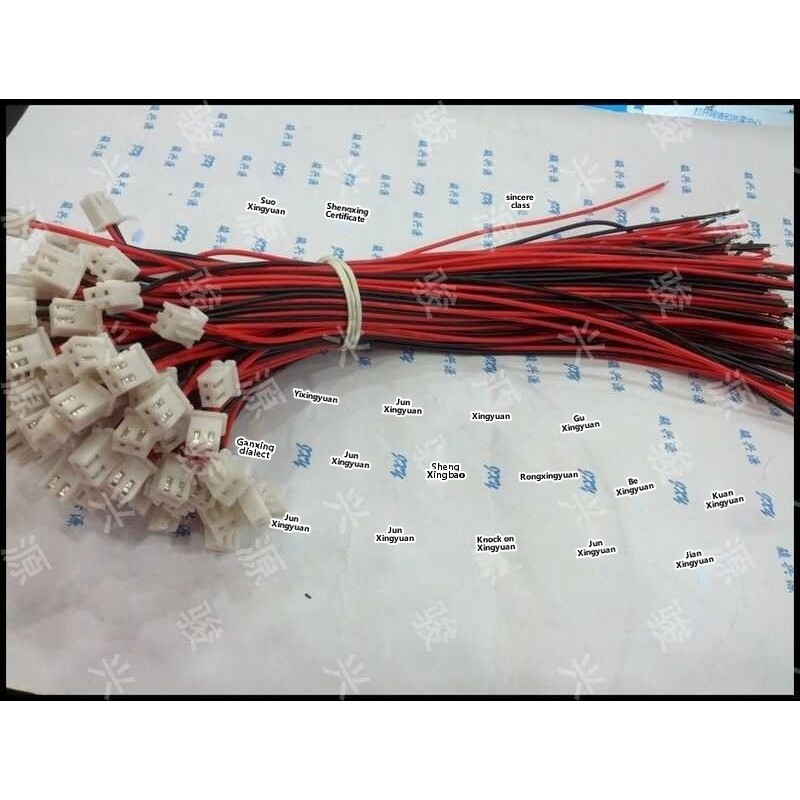 2.54 2P power cord/connection wire terminal wire 2P 2.54MM 2P 20CM red ...