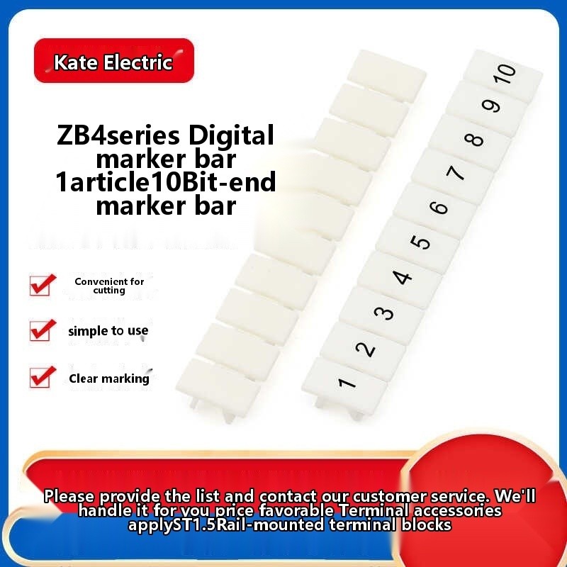 COD/ZB4 blank number strip, wiring terminal marking strip, marking ...