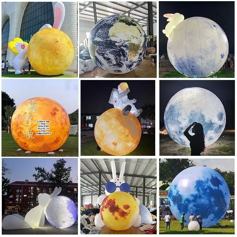 Mid-Autumn Festival Inflatable Moon Inflatable Model Super Large Moon ...