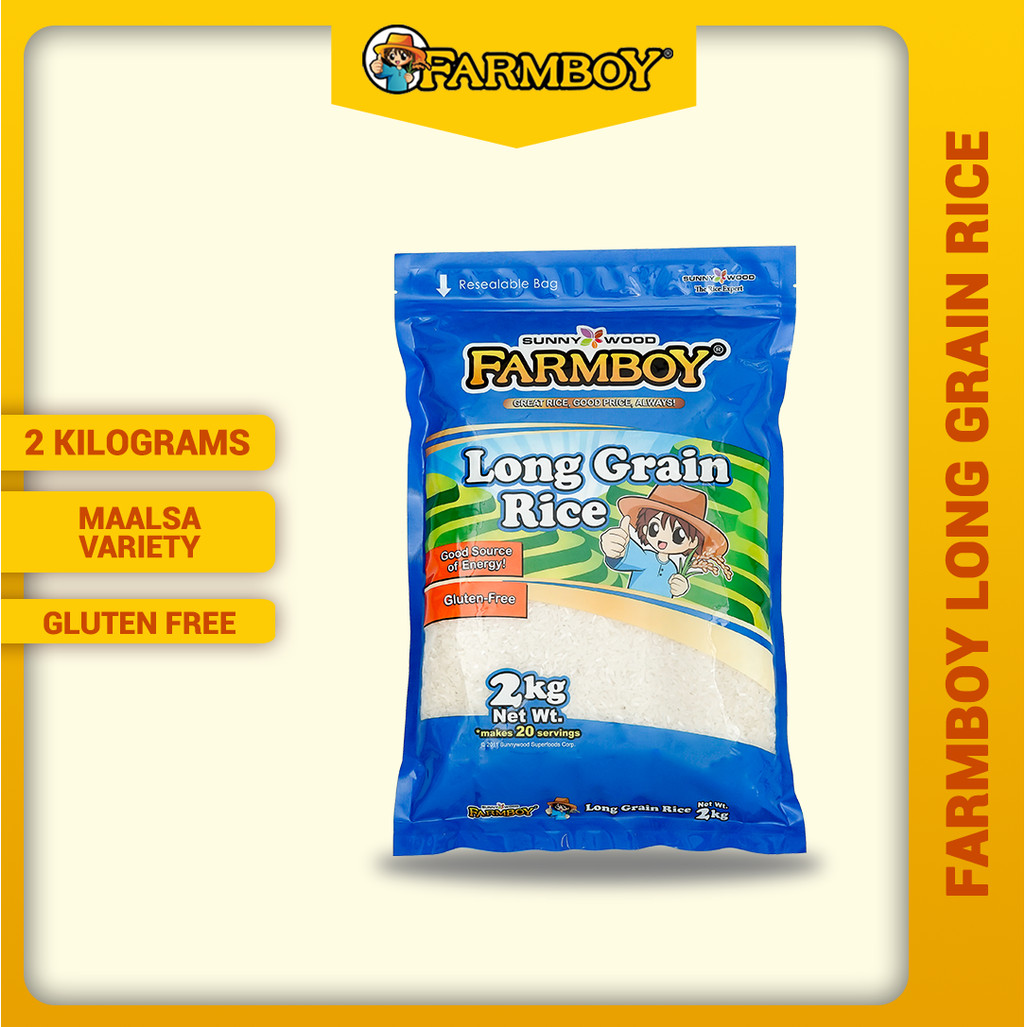 Farmboy Long Grain Rice 2kg | Shopee Philippines