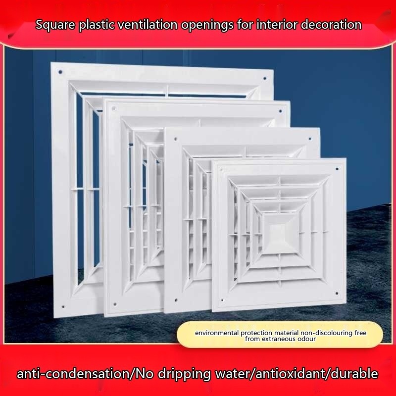 Central Air Conditioning Ceiling Duct Inspection Port PVC Plastic Vent ...