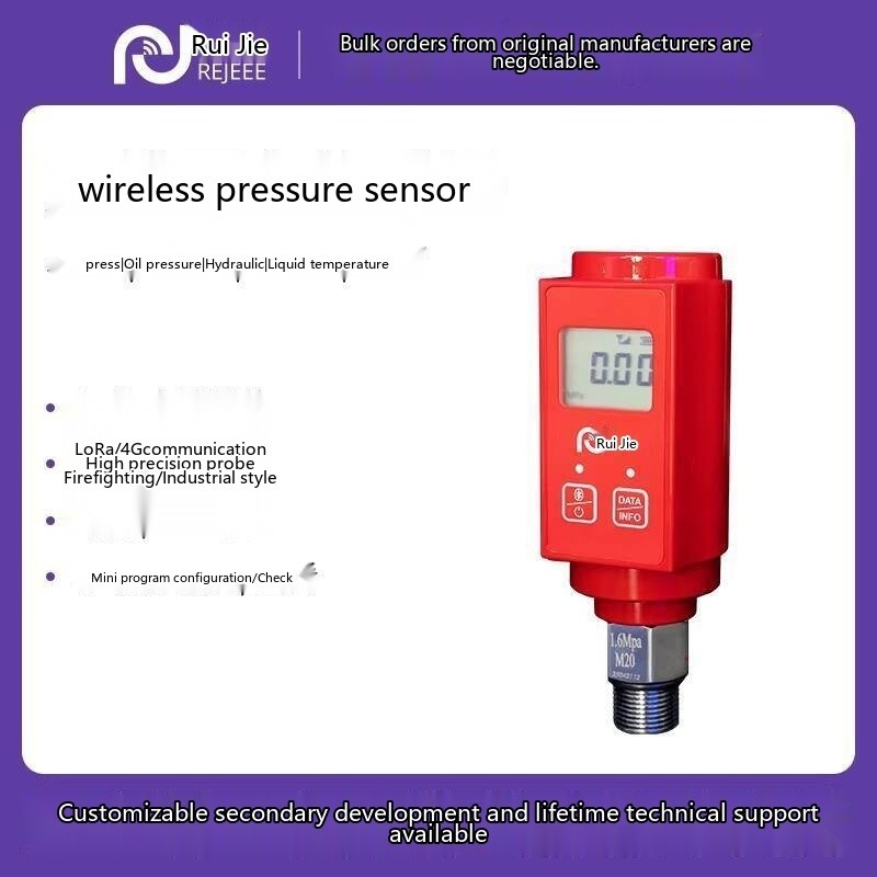 Ruijie Wireless Pressure Sensor LoRa 4G Remote Fire Hydrant End Water ...