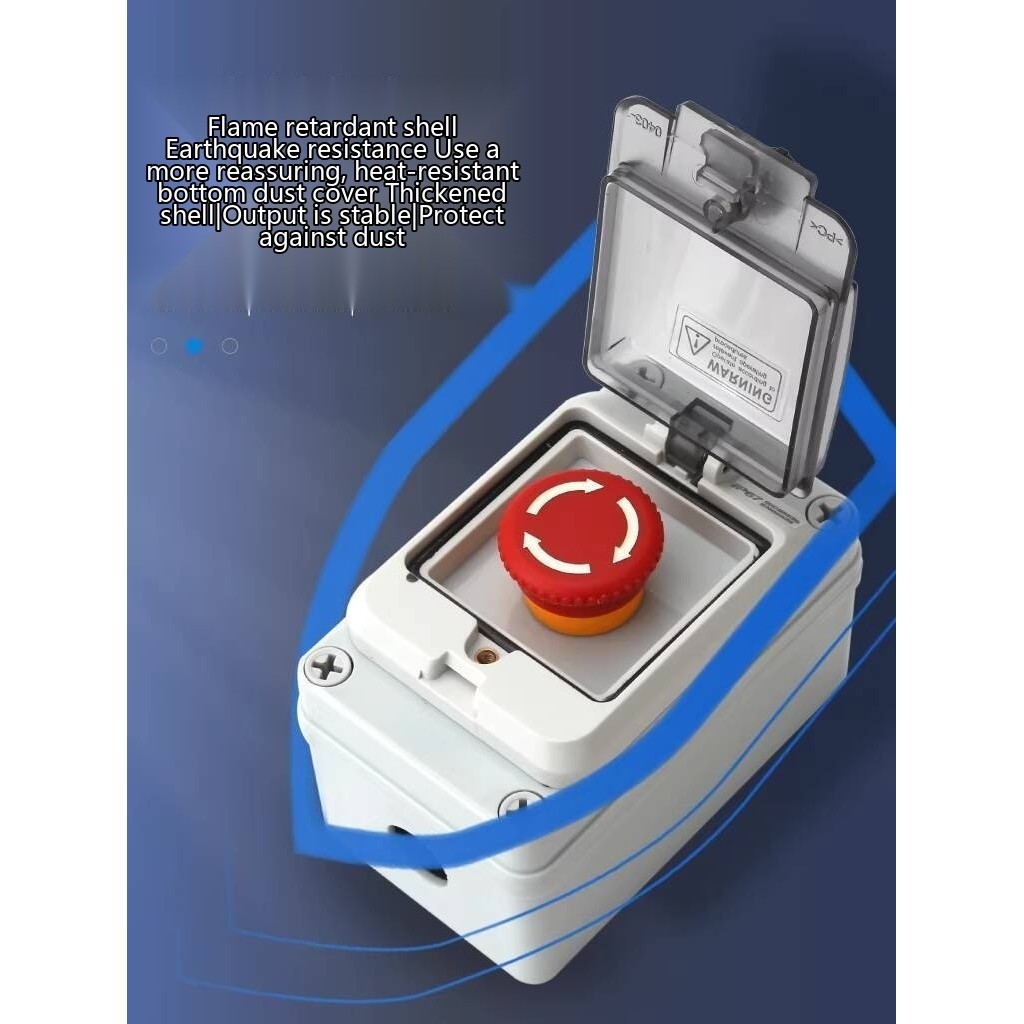 Outdoor Waterproof Button Control Box Switch Box Emergency Stop Start ...
