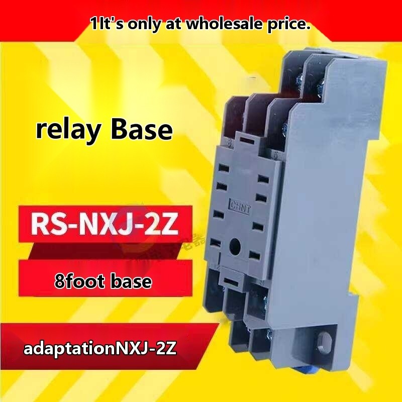 Chint Small 8-Pin Intermediate Relay Base RS-NXJ-2Z/C1 CZY08A PYF08 ...