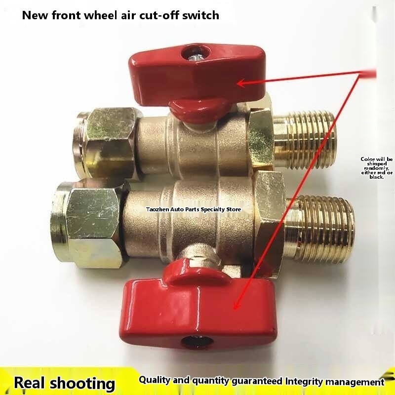 Trailer universal shut-off cylinder bloc, front wheel brae pipe switch ...