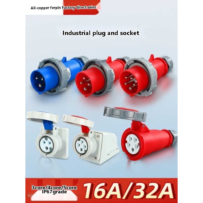 IP67 industrial plug aviation socket 3/4/5 core waterproof connector ...