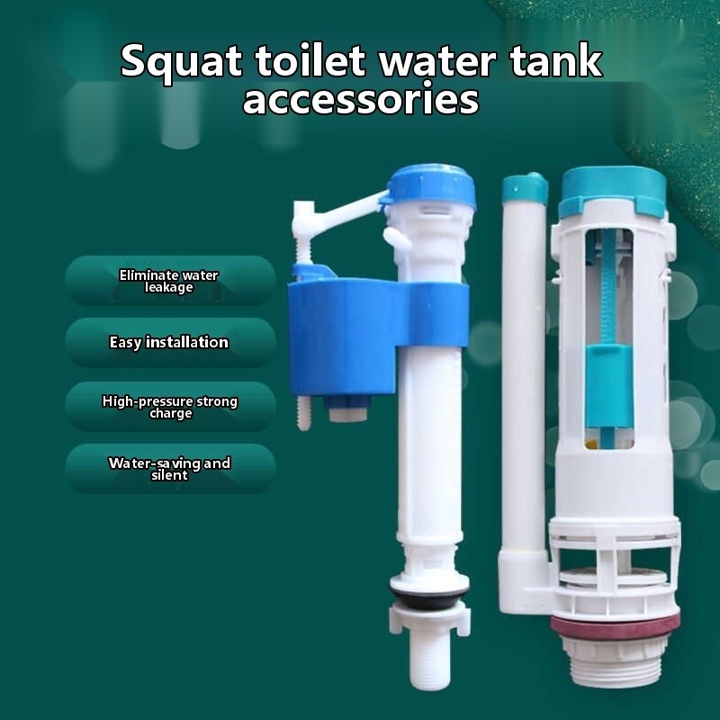 Universal water tank accessory set wall mounted squat pit toilet ...