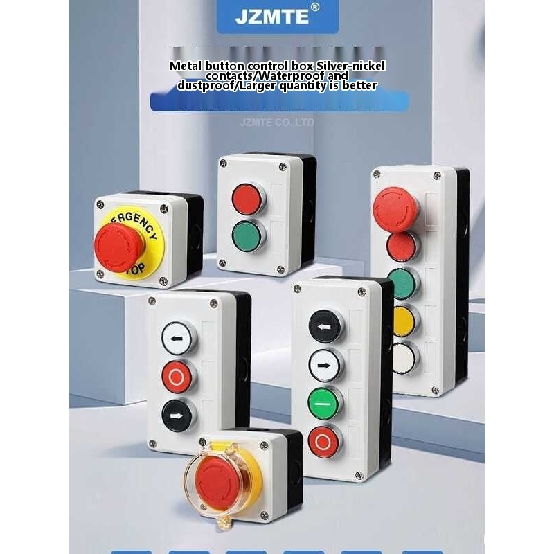 Start stop button switch control box industrial identification symbol ...