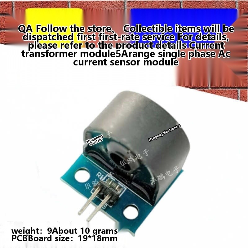 Current transformer 5A range single-phase AC current sensor module ...