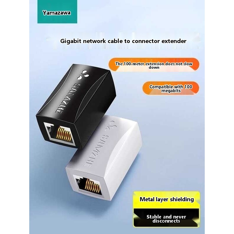 Shanze Ethernet cable extender, splitter connector, gigabit tuwid sa ...