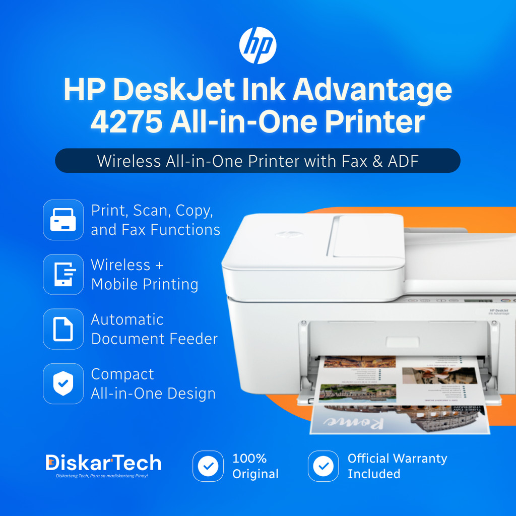 HP DeskJet Ink Advantage 4275 All-in-One Printer | Shopee Philippines