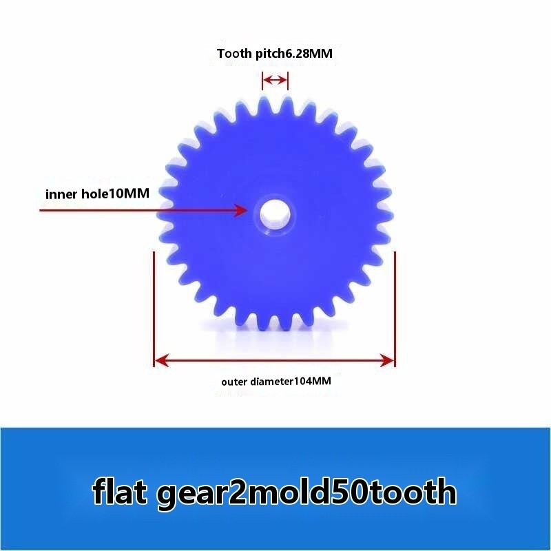 Plastic 2 module 12 – 100 teeth Blue Nylon mechanical transmission ...