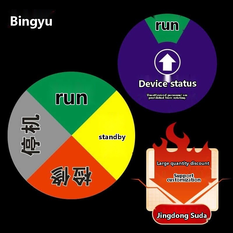 Bingyu bycc- 25 akrylic machine equipment operation status sign ...