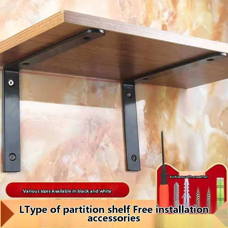 Triangular Right Angle Iron Rack Fixed Wall Mount Storage Single Shelf ...