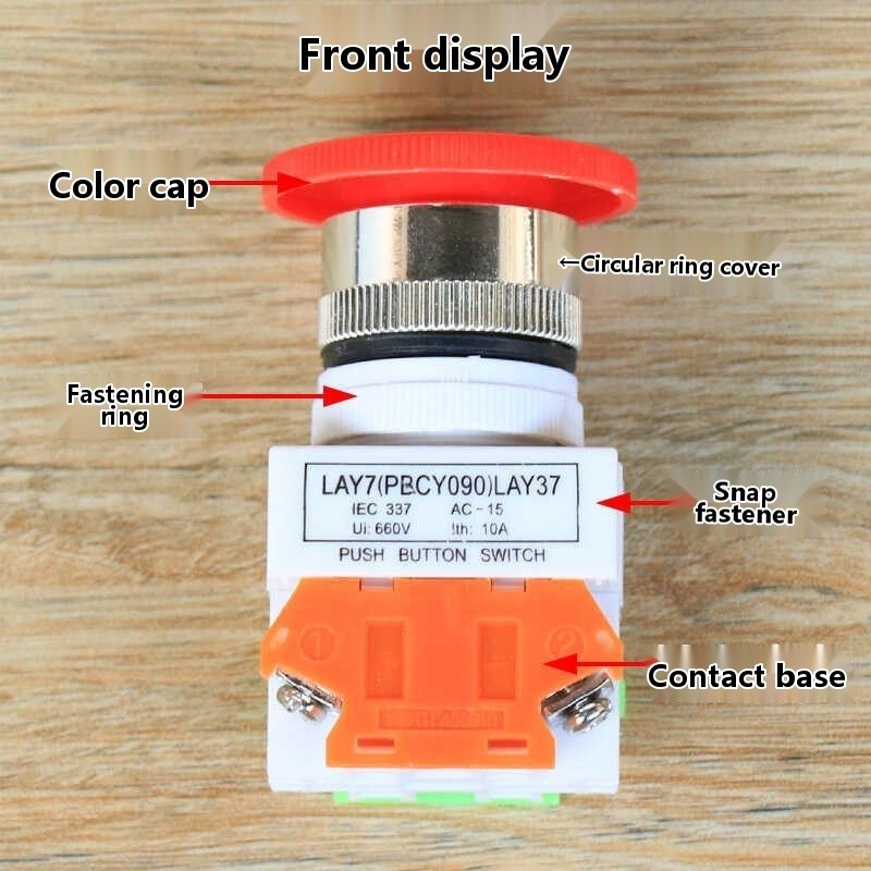 Emergency Stop Switch Button Elevator Pit Mushroom Head Open One Close ...