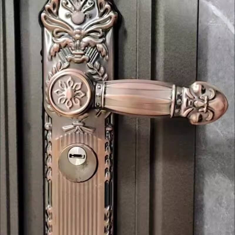 COD Villa 304 Panel Handle Red Antique Bronze Anti-theft Door Lock ...