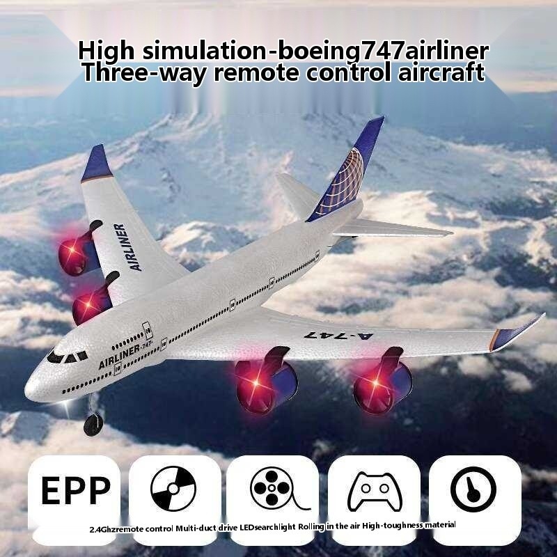 ♣ Large A380 Airplane Boeing 747 Airbus Remote Control Model Fixed-Wing ...