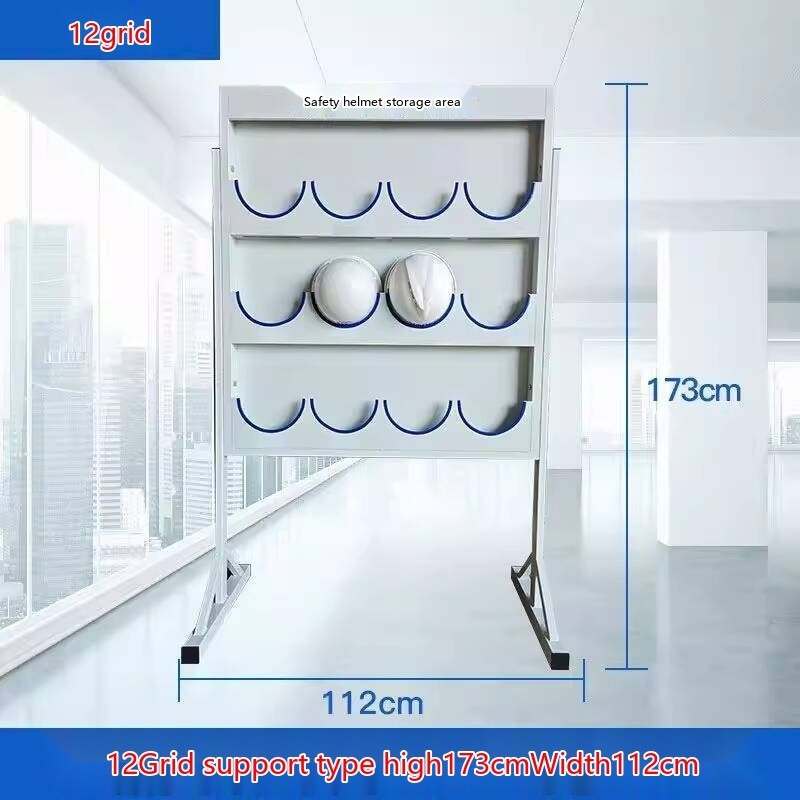 Safety Helmet Storage Rack Wall-Mounted Safety Helmet Display Rack ...