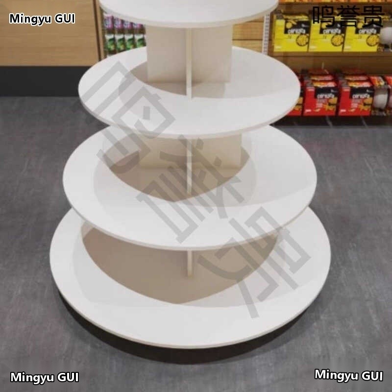 Shoe store display shelf, toy shelf, oval shaped stacking shelf, red ...