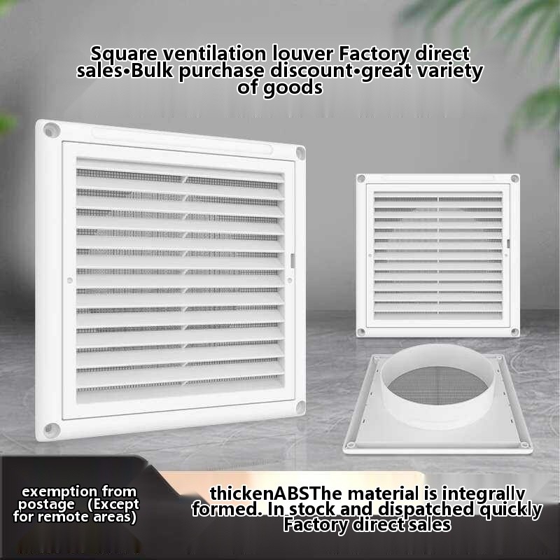 Plastic Fresh Outlet Central Air Conditioner Exhaust Inlet Vent Mesh ...