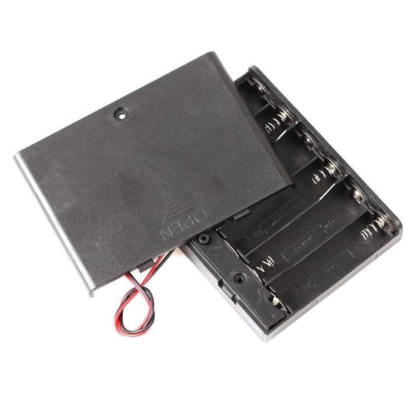 6-section 5-# battery box shell with switch 6-section 5-# lithium ...