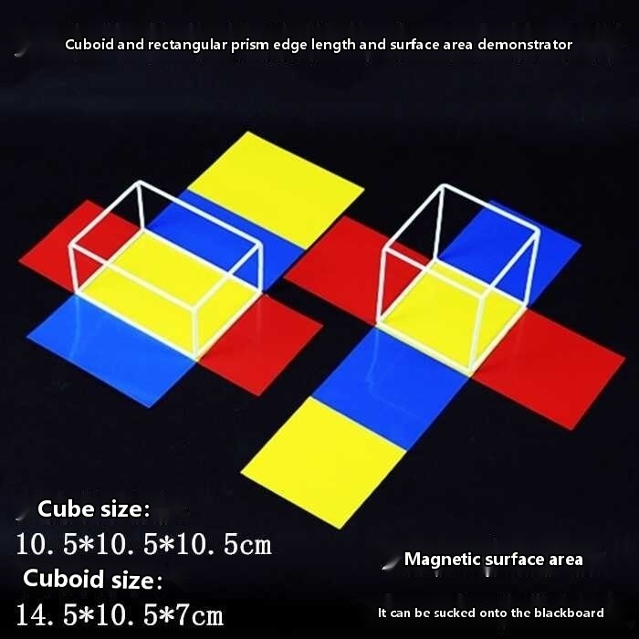 COD/Cube cuboid frame model, edge length and surface area demonstrator ...