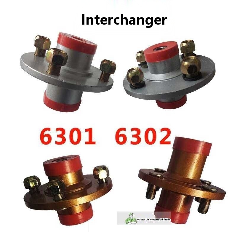 Electric tricycle interchanger front and rear wheels 6302 6301, bearing ...