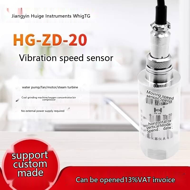 HuiGe Original HG-ZD-20 Vibration Speed Sensor Seismic Probe for ...