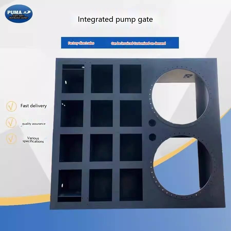 Integrated Pump Gate System River Flood Control Equipment Gate Pump ...